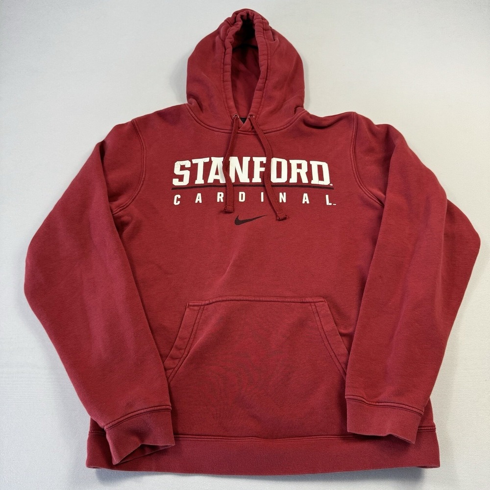 Nike Stanford‎ Cardinal Men's Sweatshirt Hoodie Long Sleeve NCAA Red Small